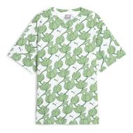 T-shirt Blanc/Vert Femme Puma Ess+ Blossom pas cher