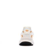 Baskets Blanches/Oranges Femme Adidas Ozmillen vue 3