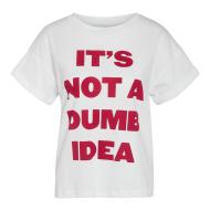 T-shirt Blanc/Rouge Femme Noisy May Gaby