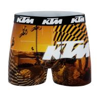 Boxer Noir/Orange Garçon KTM Cross pas cher