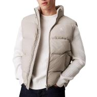 Doudoune sans manches Beige Homme Calvin Klein Jeans Vest pas cher