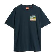 T-shirt Marine Homme Superdry Travel vue 2