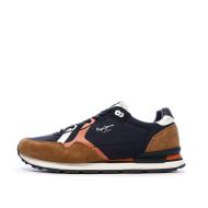 Baskets Marine/Marron Femme Pepe jeans Brit Mixt pas cher