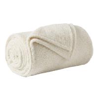 Plaid Bouclette Polaire Blanc Today Plaid 125x150 cm pas cher