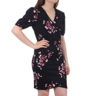 Robe Tulipe Marine/Rose à fleurs Femme Vero Moda Elisa