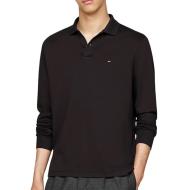 Polo Manches Longues Noir Homme Tommy Hilfiger Liquid pas cher