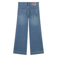 Blue flared jeans with heart print for girls by Billieblush U20450 Photo of the Espace des Marques %store% store - view of %key%