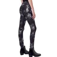 Jean Skinny Noir à fleurs Femme Kaporal Soher vue 2