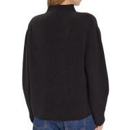 Pull Noir Femme Tommy Hilfiger Tjw Mockneck Badge S vue 2