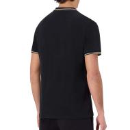 Polo Noir Homme Kappa Logo Korpo vue 2
