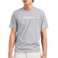 T-Shirt Gris clair Homme Pepe jeans Eggo pas cher
