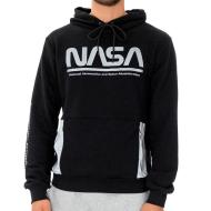 Sweat Capuche Noir Homme Nasa 23H pas cher
