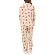 Pijama Mujer Beige/Marrón Osito Lulu Castagnette ver 2
