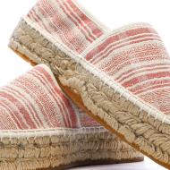 Weiße/rote Espadrilles für Damen von Pare Gabia Aduna Ansicht 7