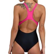 Maillot de bain 1 pièce Noir/Rose Fille Arena Shading Pro B vue 2