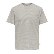 T-shirt Beige Homme Only & Sons Onsbale pas cher