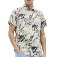 Chemise Blanches/Marine Homme Jack & Jones Hawaii