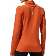 T-shirt Manches Longues Orange Femme Nike Mocku vue 2