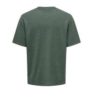 T-shirt Vert Homme Only & Sons Waffle vue 2