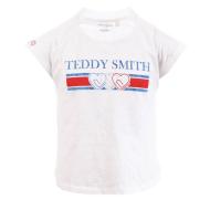 T-shirt Blanc Fille Teddy Smith Trobo