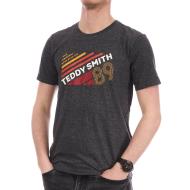 T-shirt Gris Homme Teddy Smith Romer