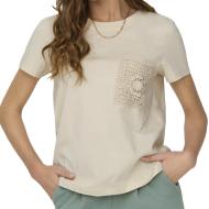 T-shirt Beige Femme JDY Selma