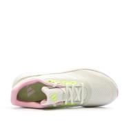 Chaussures de running Blanches/Roses Fille Adidas Runfalcon vue 4