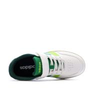 Baskets Blanches/Vert Garçon Adidas Breaknet 3.0 vue 4