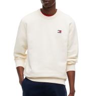 Sweat Beige Homme Tommy Hilfiger Badge Crewss pas cher