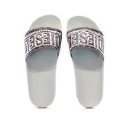 Claquettes Blanc/Noir Homme Diesel Mayemi vue 3