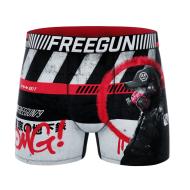 Boxer Noir/Rouge/Gris Garçon Freegun OMG pas cher