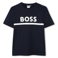 Camiseta azul marino para niño de Hugo Boss J52701 barato