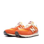 Baskets Orange/Gris Homme New Balance 574 vue 6
