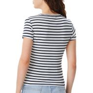 T-shirt Noir/Blanc Femme Tommy Hilfiger Essential vue 2