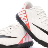 Chaussures de Foot Blanc/Rouge Junior Nike Vapor 15 Club TF vue 7