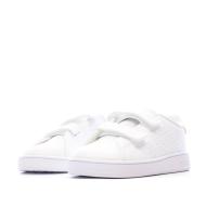 Baskets blanc/rose bébé fille Adidas Advantage vue 6