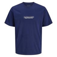 T-Shirt Bleu Garçon Jack & Jones Bleecker pas cher