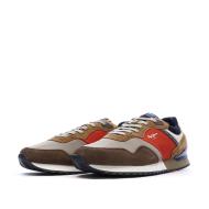 Baskets Marron/Rouge/Marine Homme Pepe jeans Brit Road M vue 6