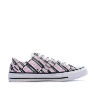 Baskets Rose/Blanche Femme Converse OX vue 2
