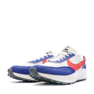 Baskets Blanche/Bleu Homme Nike Waffle Debut Swoosh vue 6