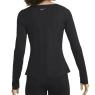 T-shirt Manches Longues Noir Femme Nike Df Luxe vue 2