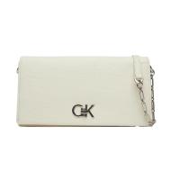 Sac à Main Ecru Femme Calvin Klein Jeans Ck Mini Chain pas cher
