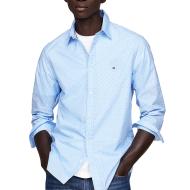 Chemise Bleu Homme Tommy Hilfiger Poplin 0GY pas cher