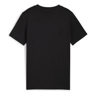 T-Shirt Noir Fille Puma Tape vue 2