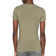 T-shirt Kaki Femme Guess Mini Triangle vue 2