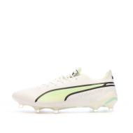 Chaussures de Football Blanc/Vert Homme Puma King Ultimate 107097