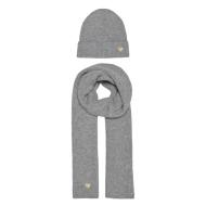 Bonnet + Echarpe Gris Femme Only Life Beanie pas cher