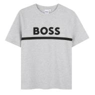 Graues T-Shirt für Jungen von Hugo Boss J52726 günstig