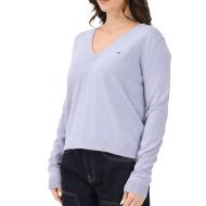 Pull Bleu Femme Tommy Hilfiger Vneck