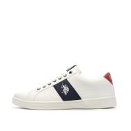 Baskets Blanches/Marines Homme US Polo ASSN Sneaker pas cher